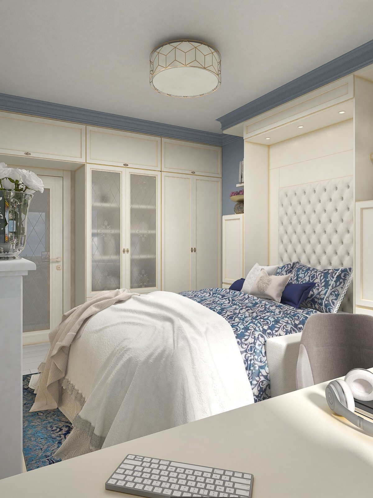 Кабинет для папы - спальня для для дочери