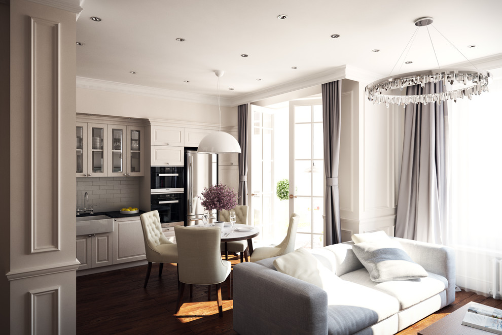 Двухкомнатная квартира в стиле американская классика