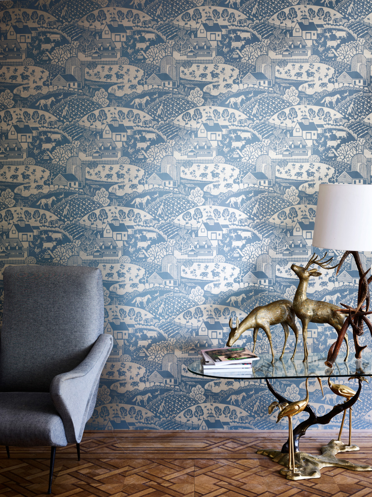 Farrow&Ball Metallic Wallpapers at Manders
