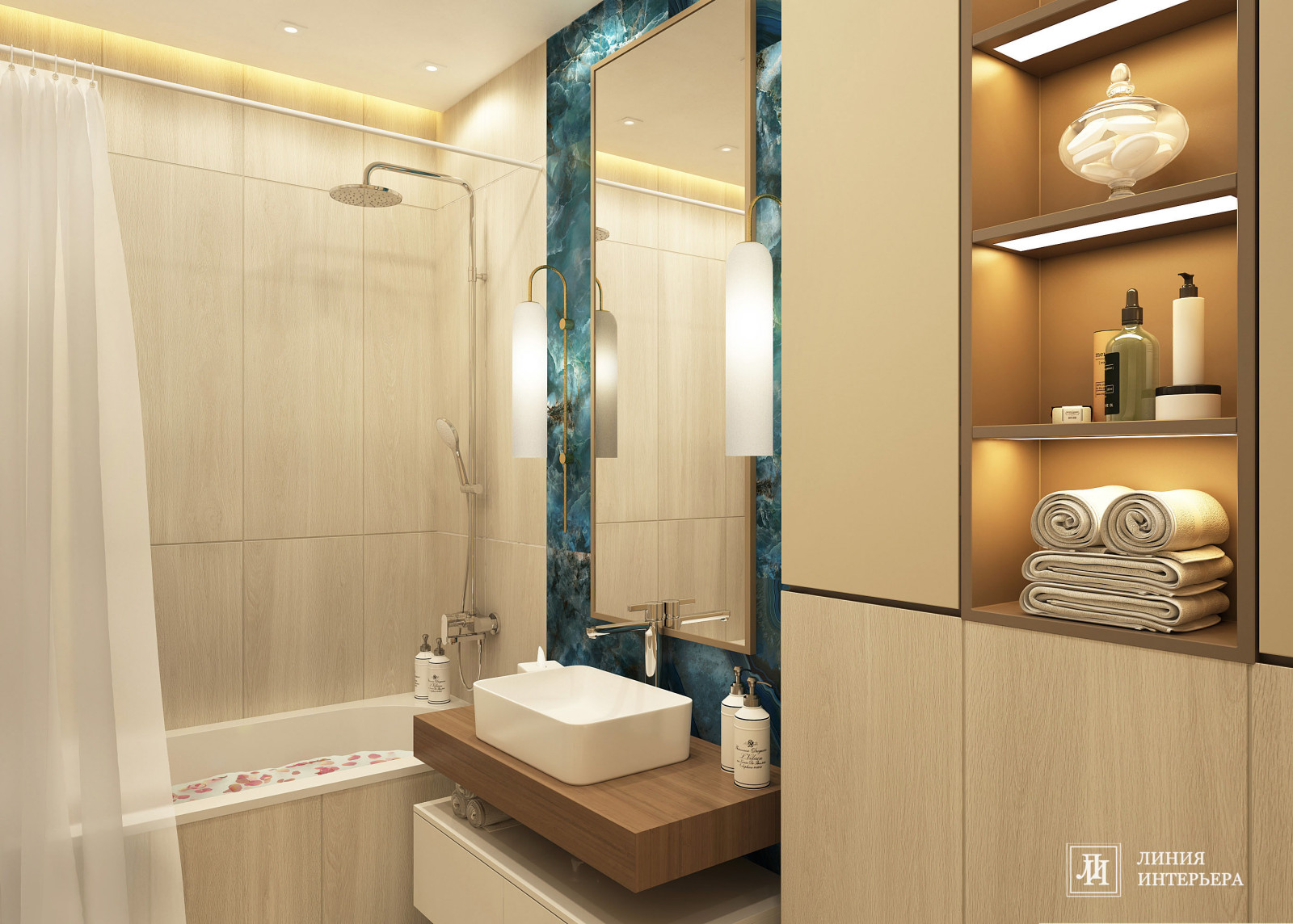 Дизайн интерьера 3-х комнатной квартиры в ЖК Триколор