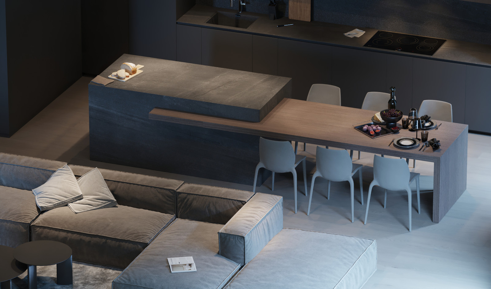 HL 2112 | Кухня-гостинная