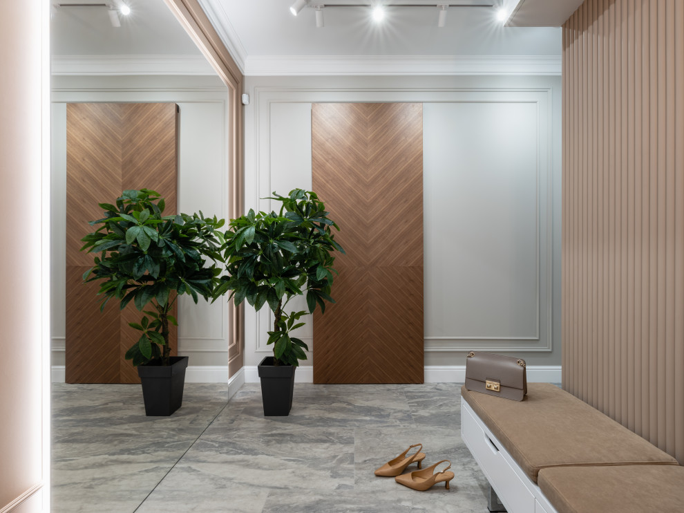 Реализация квартиры в стиле современная классика для семейной пары с ребенком