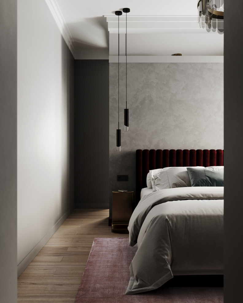 Стильный дом с красными акцентами