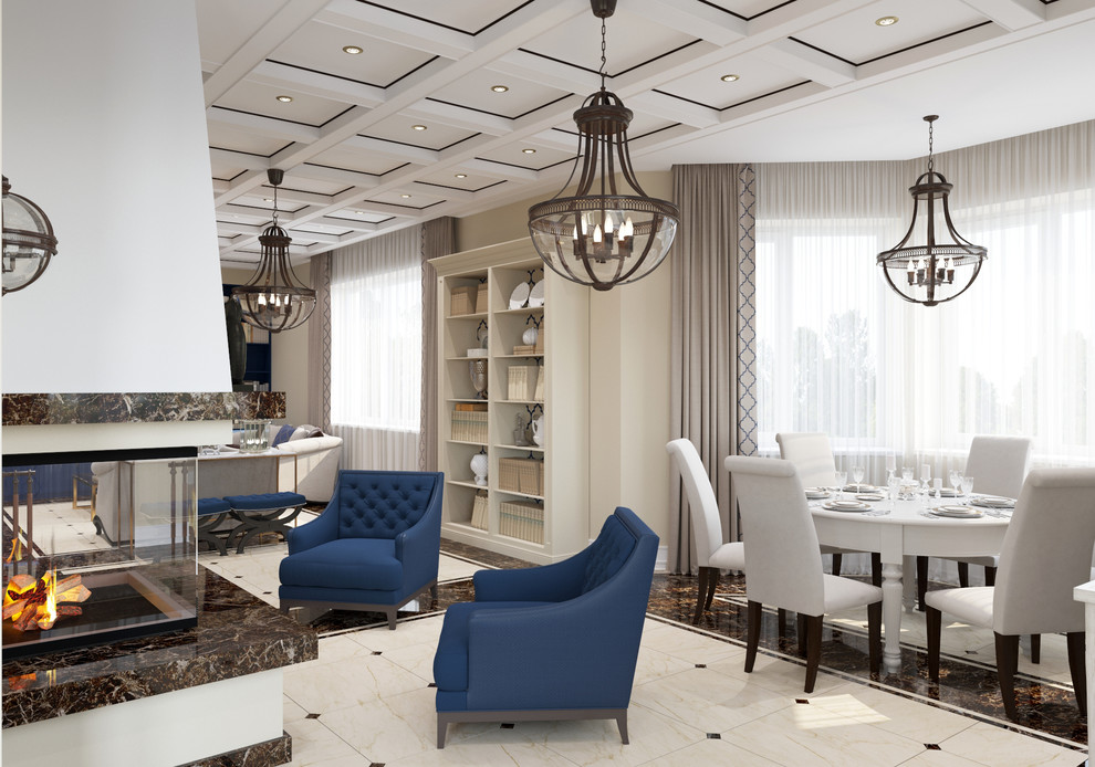 Обложка проекта: 190 кв.м. в Новой Москве или проект с синей кухней