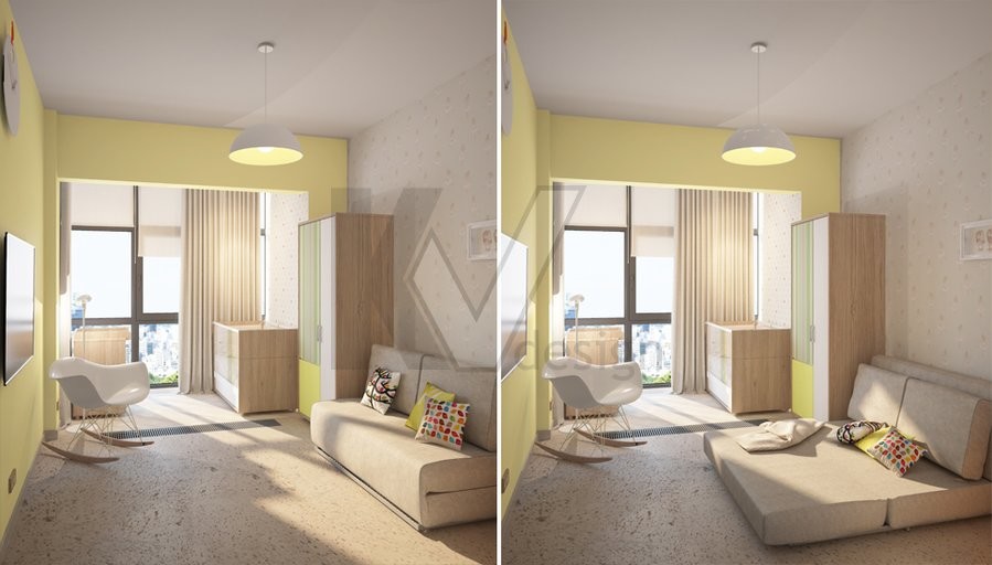 Дизайн трехкомнатной квартиры, Сколково Парк