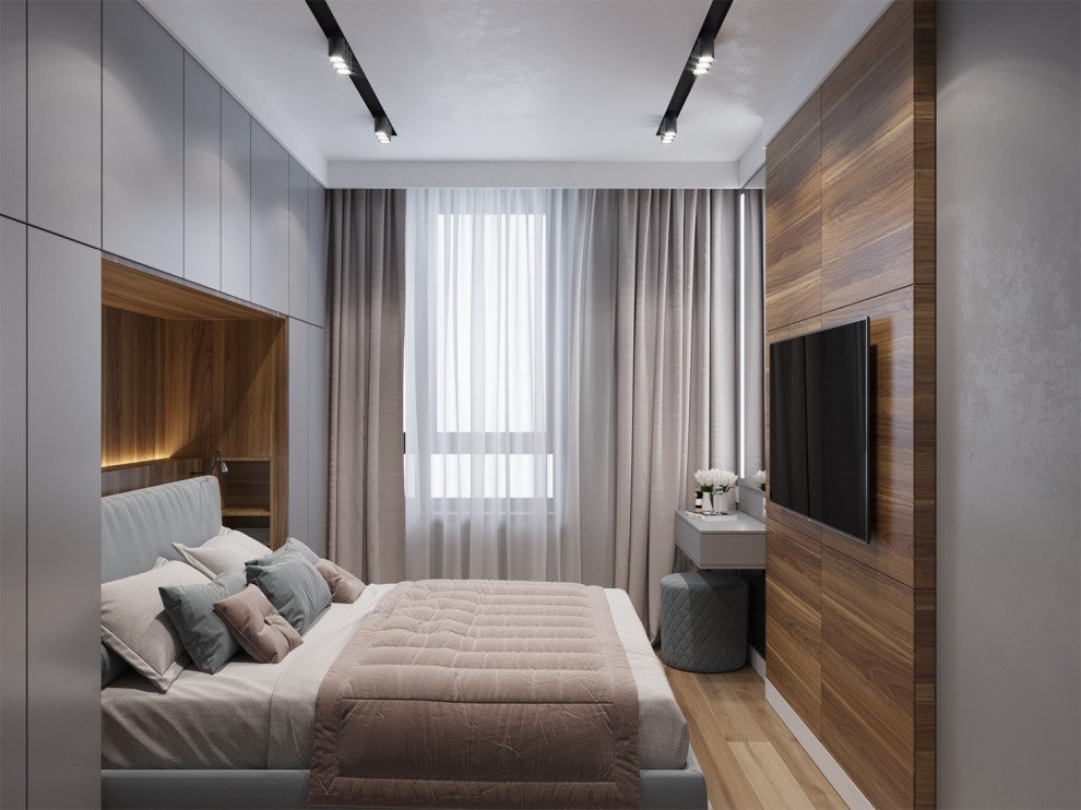 Дизайн интерьера двухкомнатной квартиры. ЖК Ясный. Москва