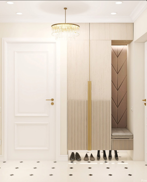 1-комнатная квартир 32,4кв.м стиль неоклассика