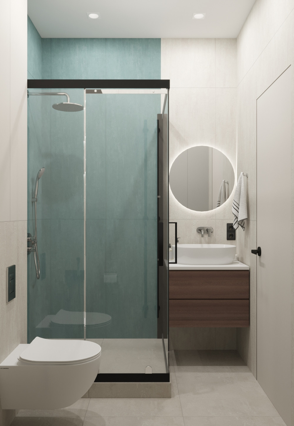 Обложка проекта: Стильная однушка 47 м² для девушки в ЖК Селигер Сити