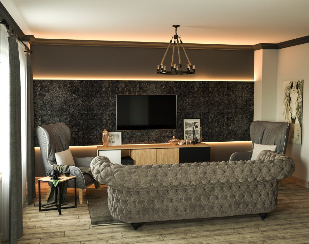 Квартира в серых тонах ЖК "Флагман" г.Липецк