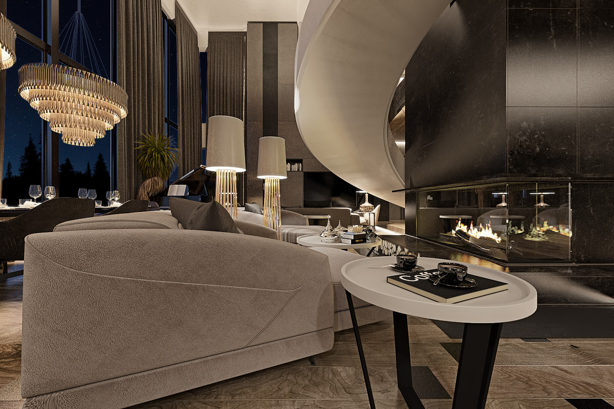 Интерьер загородного  дома