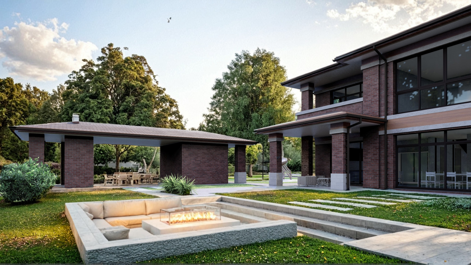 Дом с бассейном  500 кв.м.