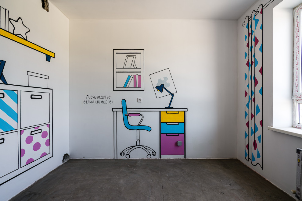 Личный опыт: Зачем мы рисовали интерьер на стенах и полу