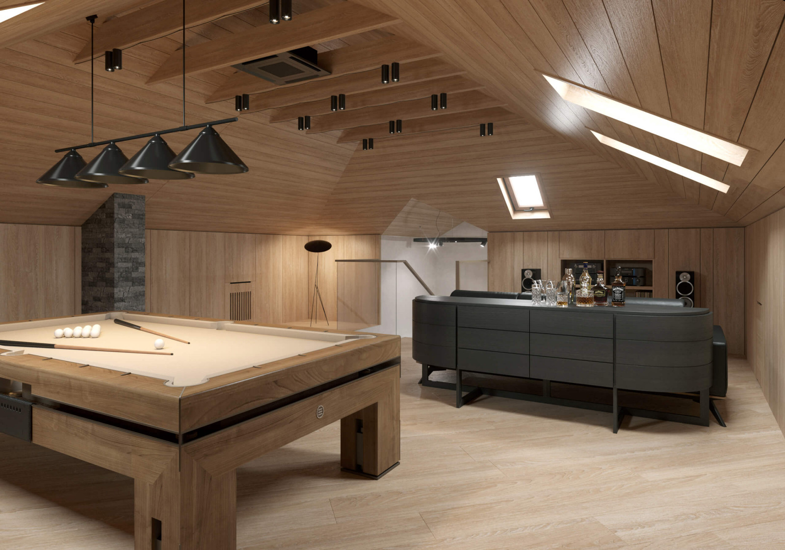 Мансарда в загородном доме