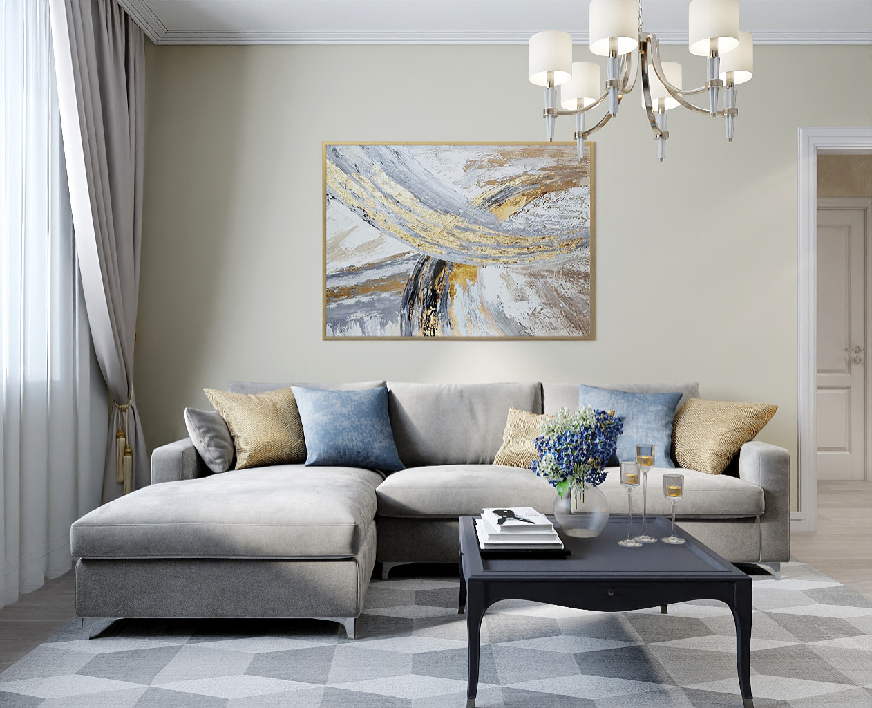 Обложка проекта: Квартира 76м2