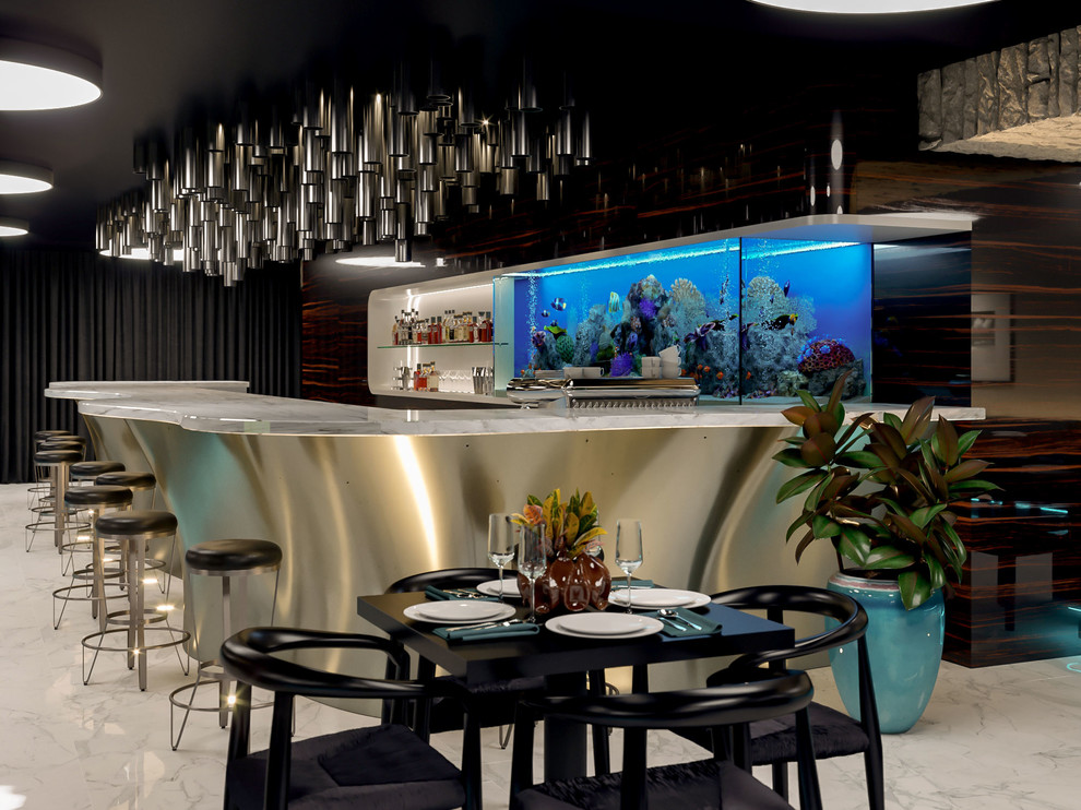 Дизайн интерьера квартиры, кафе "Бора-Бора"