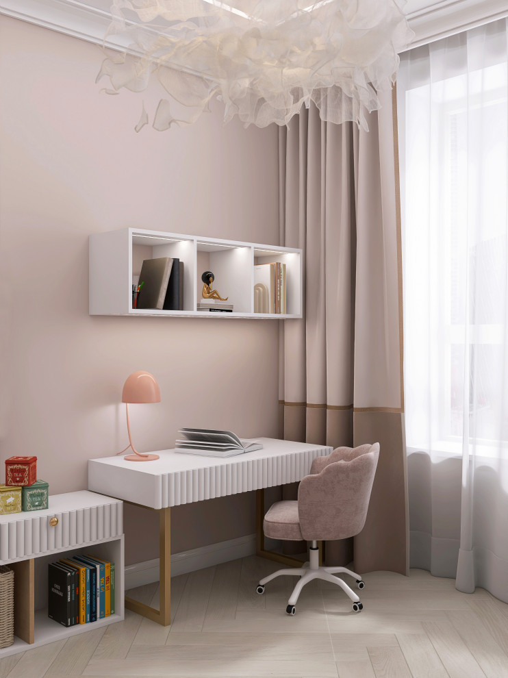 Проект детской 17м2 для девочки