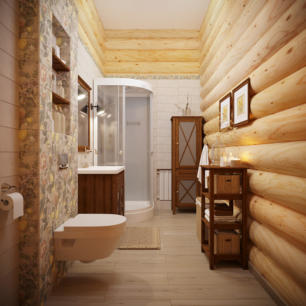 Дачный дом из оцилиндрованного бревна