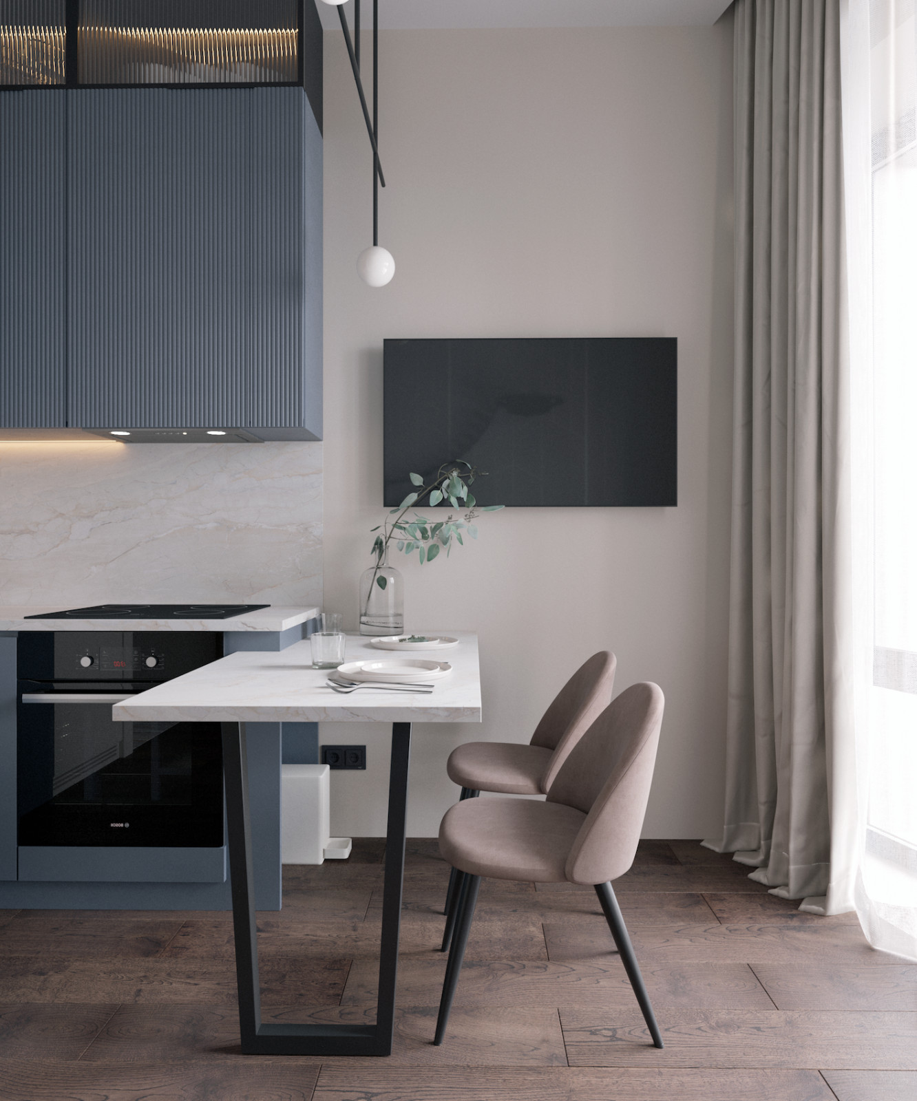 Квартира для девушки 32м2 в ЖК Wellton Towers