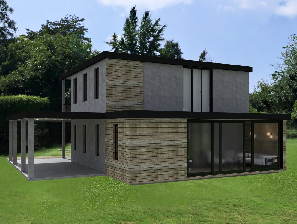 Архитектурный проект 2-х этажного дома и Дизайн интерьера