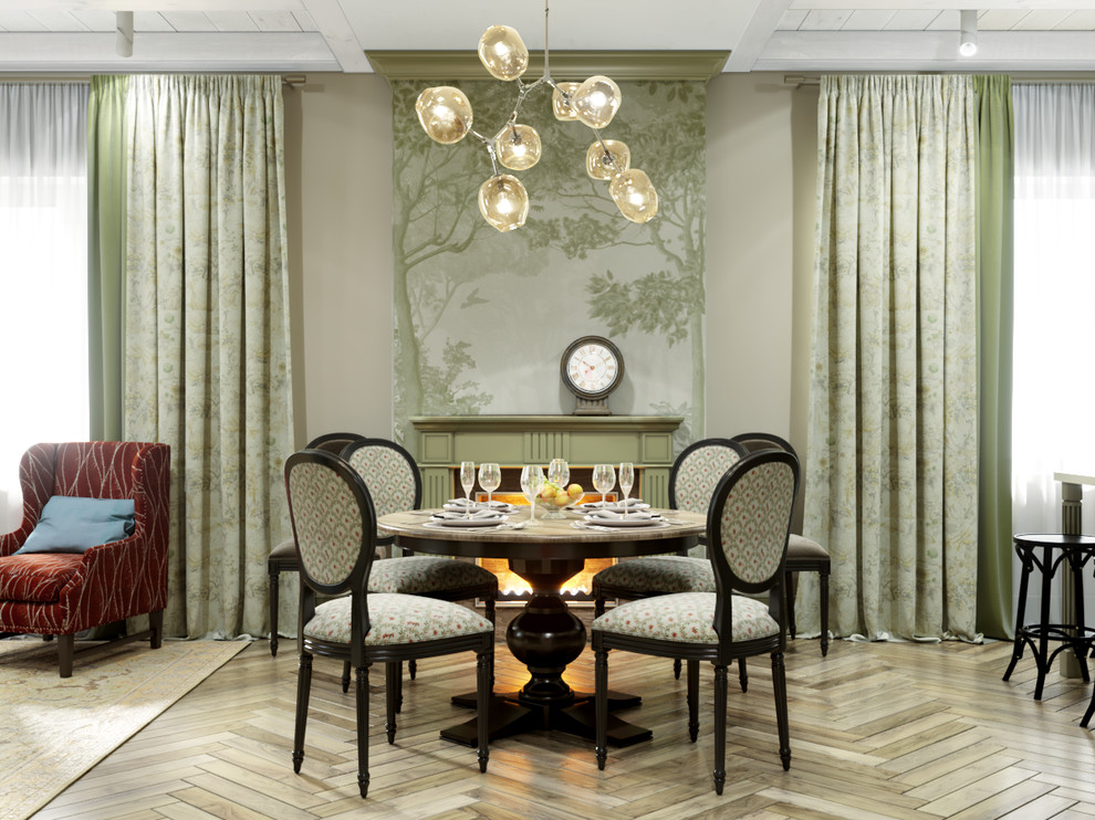 Загородный дом в оливковых тонах