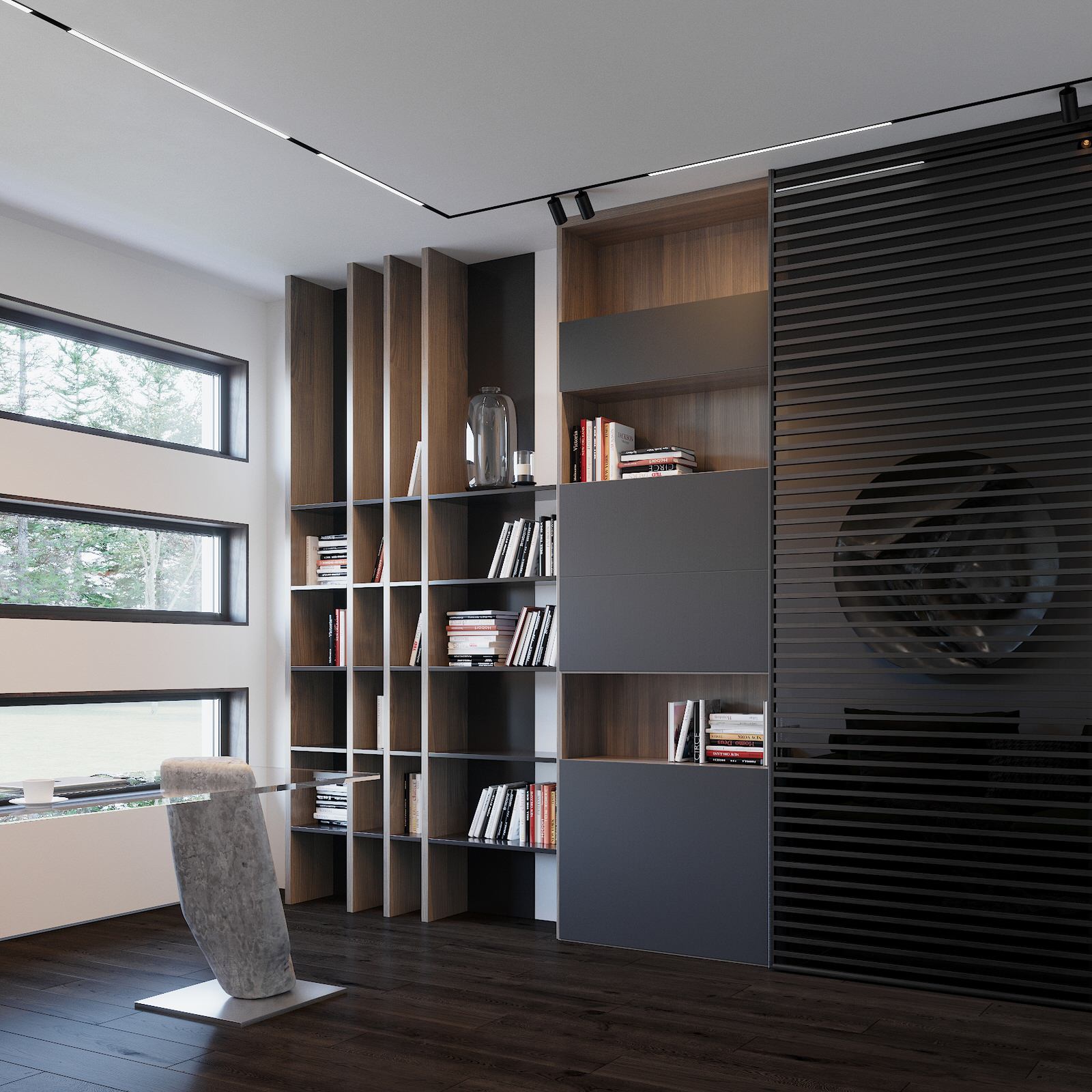 Обложка проекта: Кабинет в современном стиле