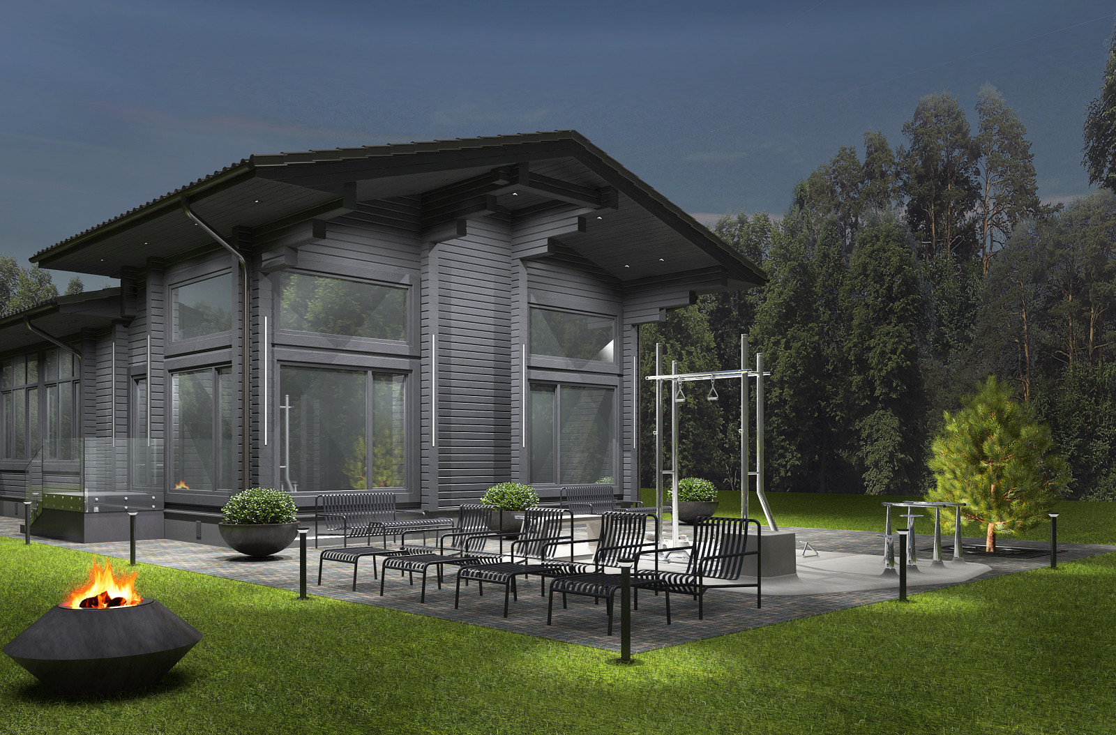 Обложка проекта: Деревянный гостевой дом