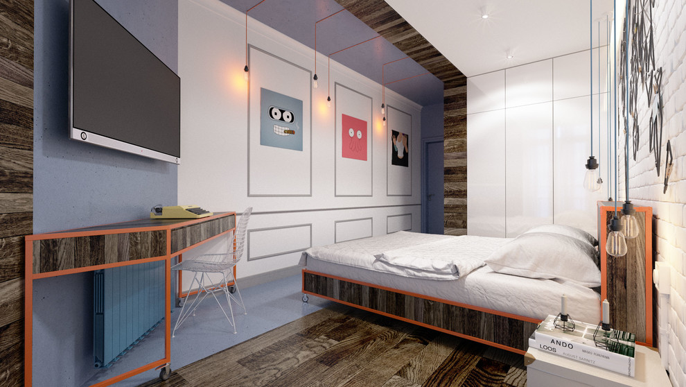 Houzz Украина: Лофт с полицейским зеркалом для танцовщицы