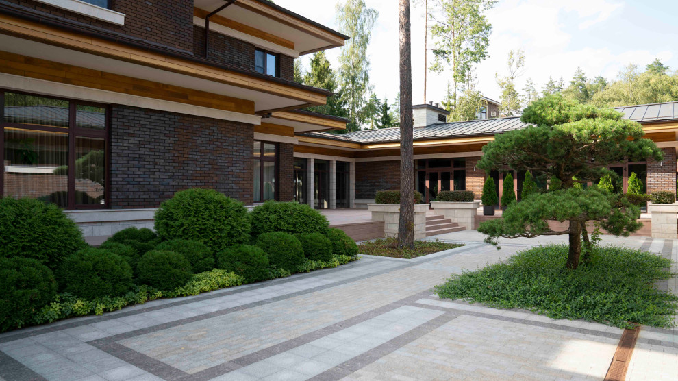 Вилла в стиле Райта. КП "Вымпел" Новорижское шоссе 2016 г.