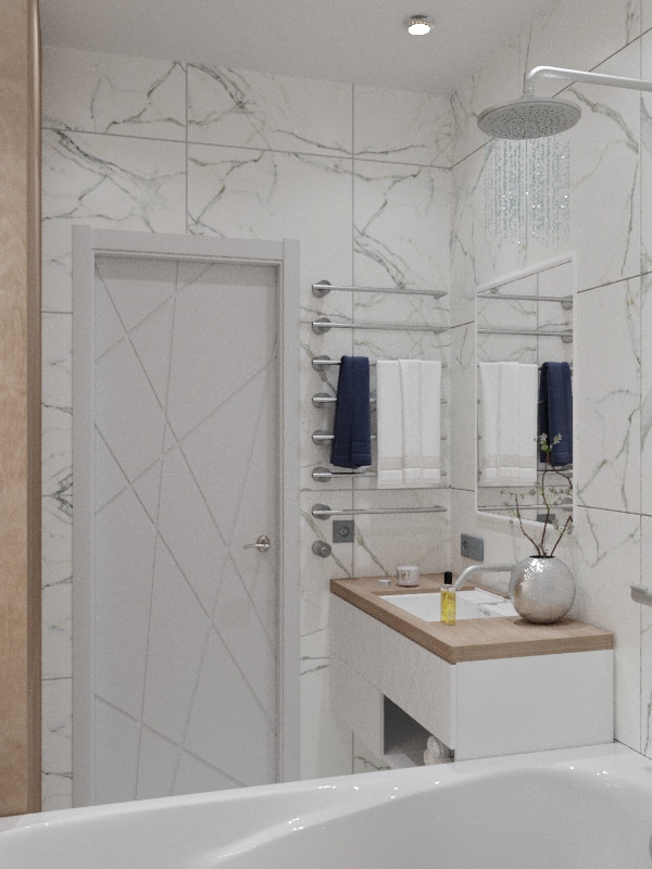 дизайн проект 2-ух комнатной квартиры