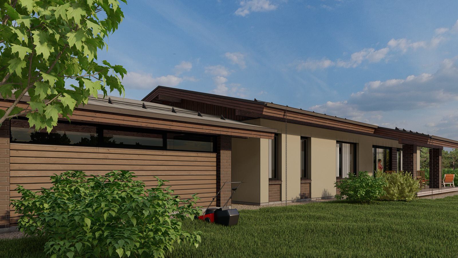 Практичный одноэтажный дом в г. Пенза