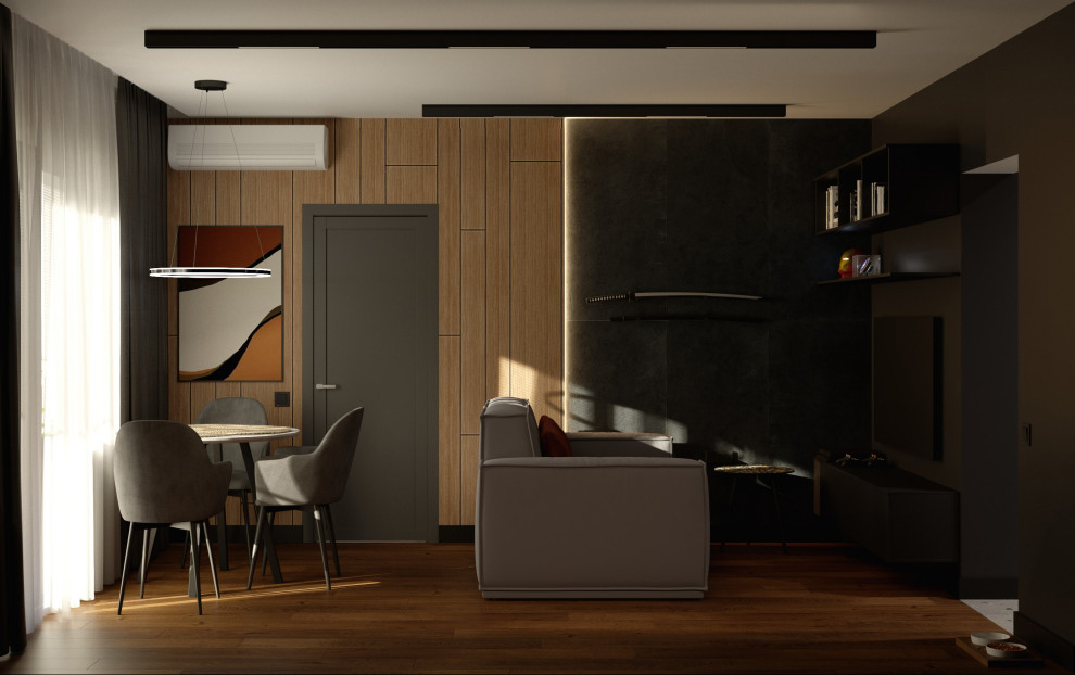 Квартира в Санкт-Петербурге в темных тонах