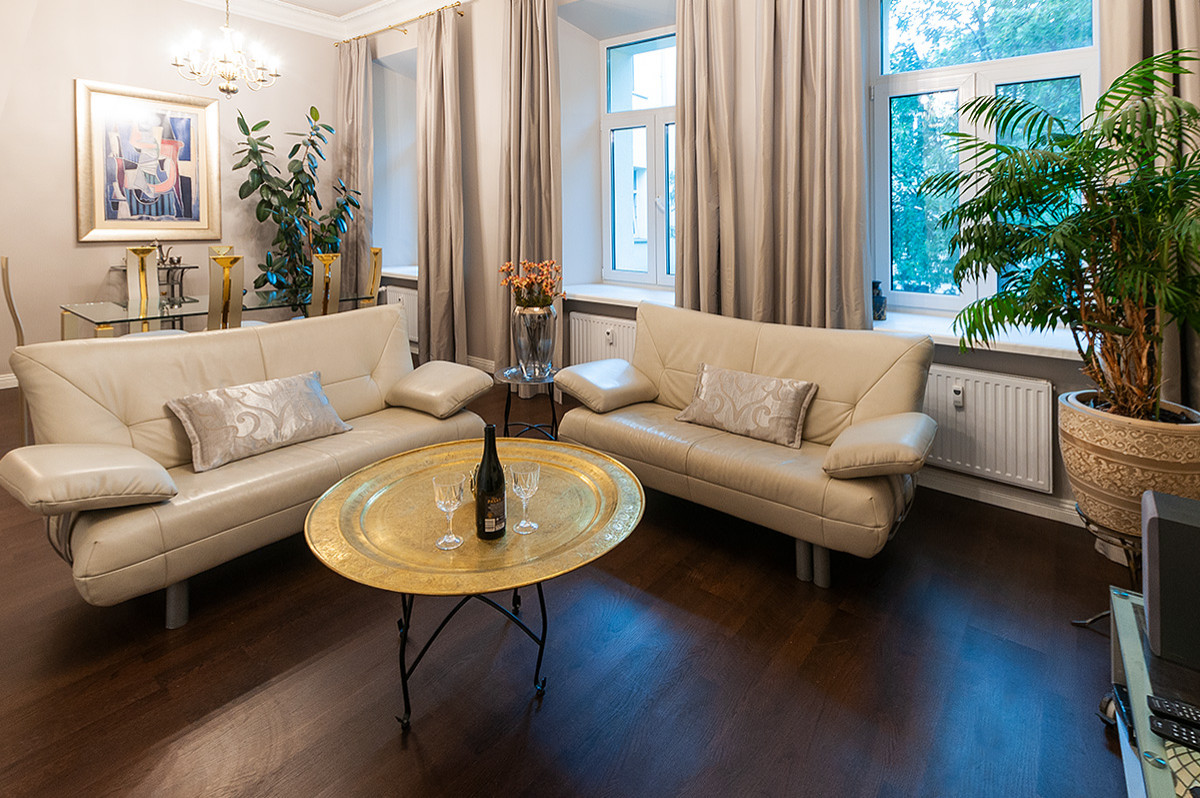 Квартира в Вильнюсе. Паркетная доска и итальянские двери