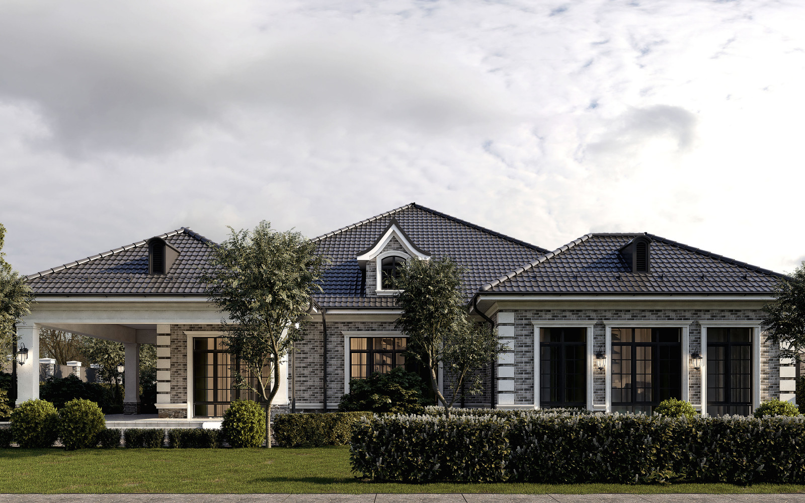 Проект классического одноэтажного дома в Адыгее