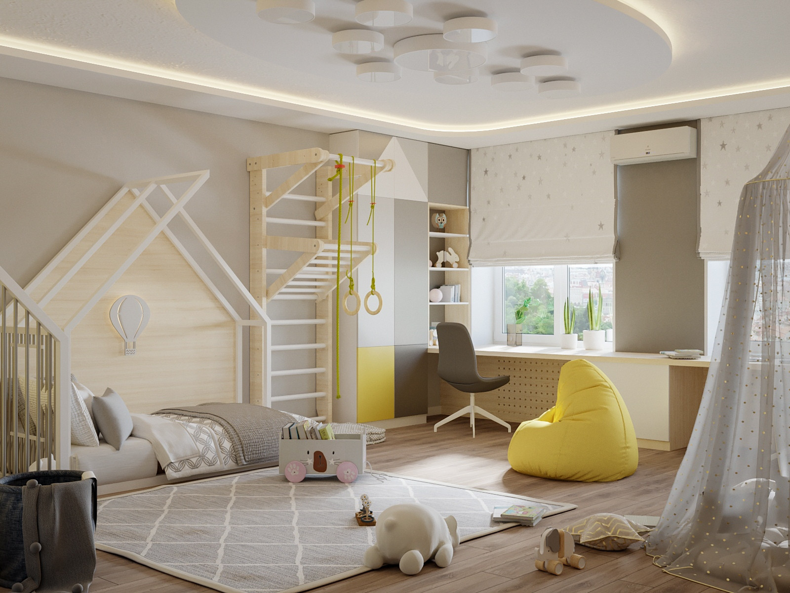 Яркая детская комната для девочки и мальчика