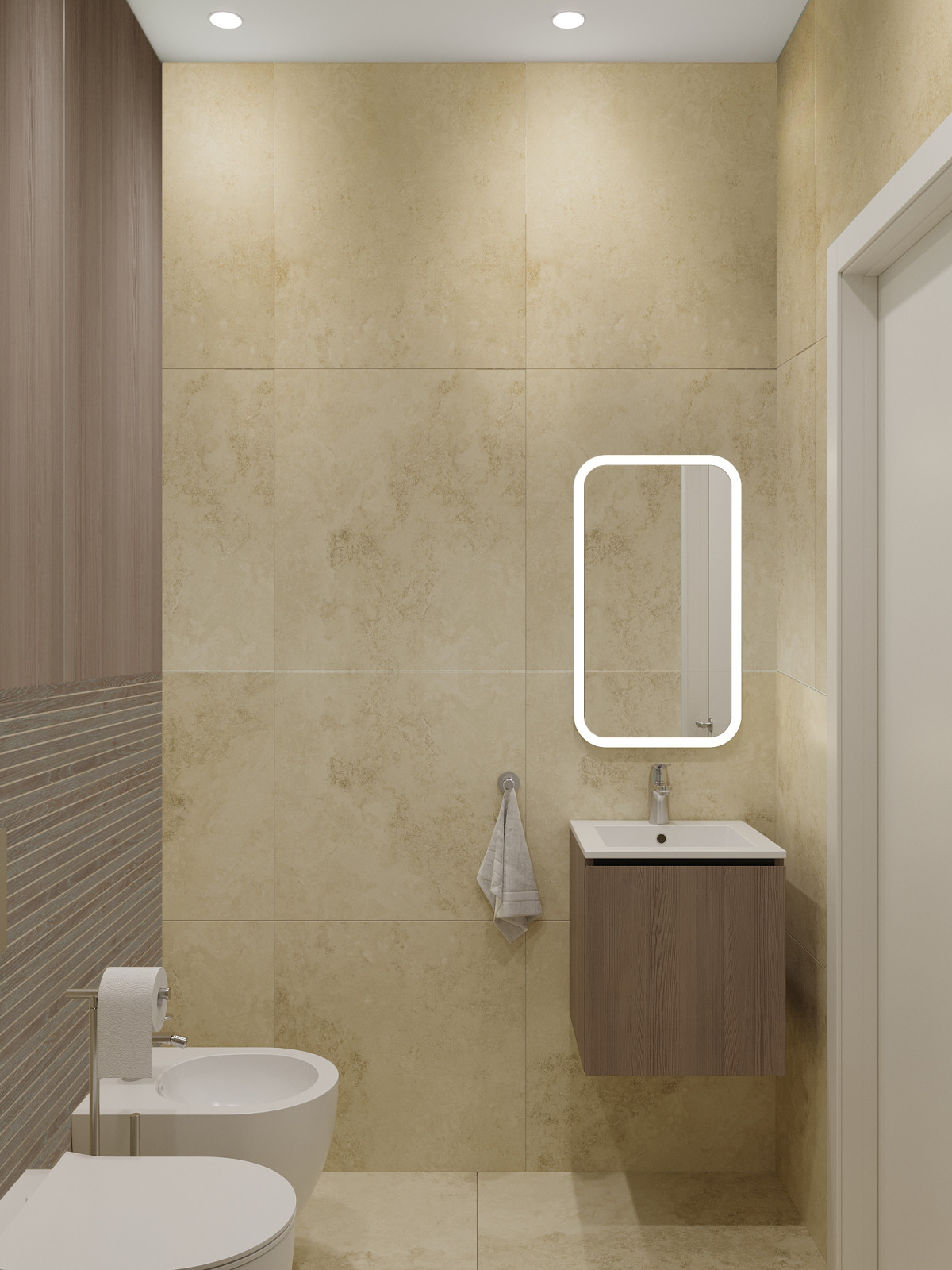 ЖК «Ultra City», квартира в стиле современный минимализм в теплой светлой гамме