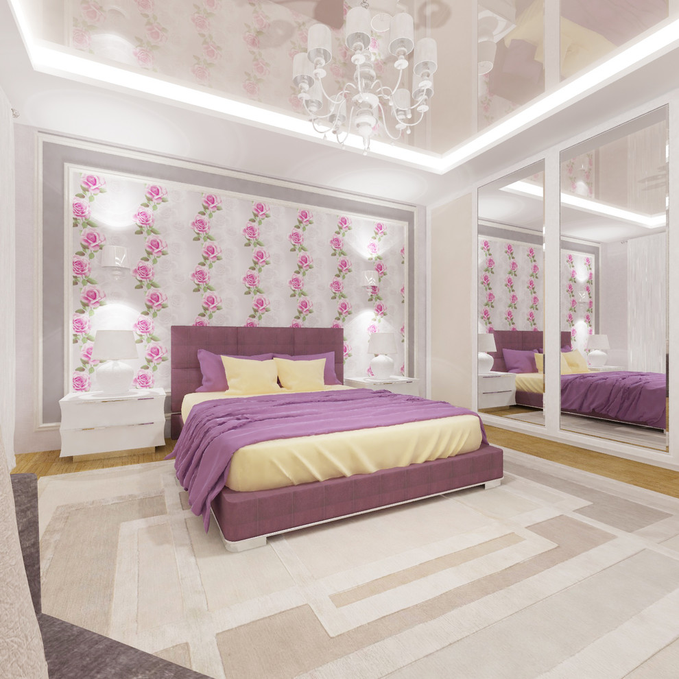 Спальня в классическом стиле в частном доме