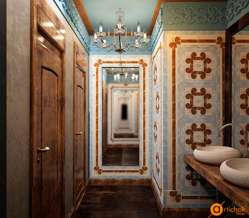 Красивый дизайн общественного санузла