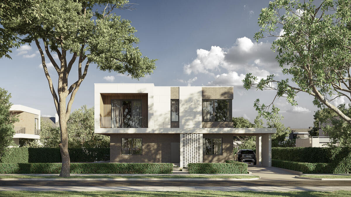 Обложка проекта: Проект с плоской кровлей 246 м2