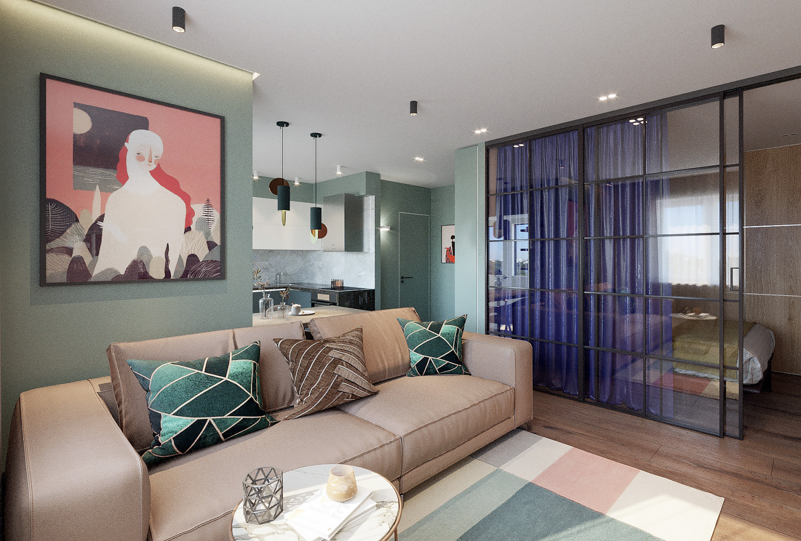 Квартира в стиле "Мемфис"