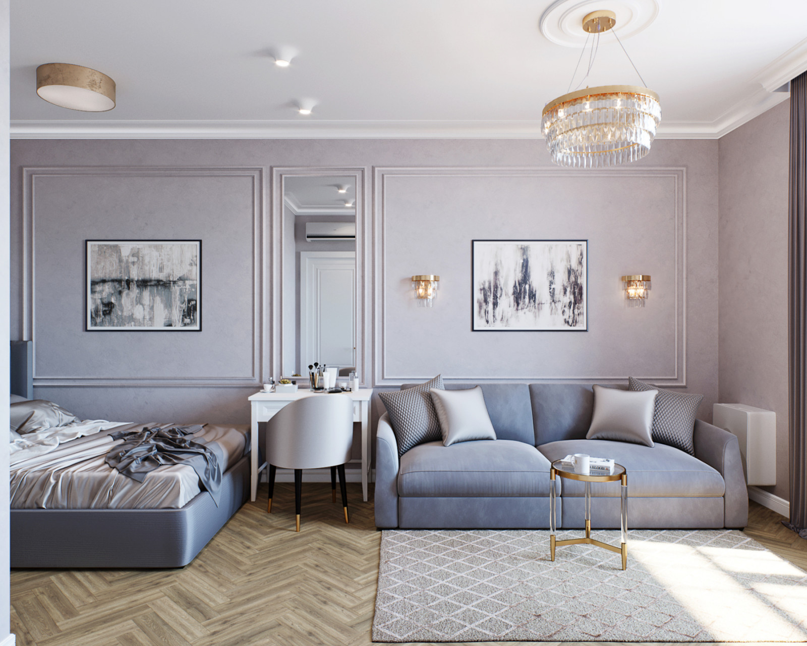 Дизайн однушки в сталинском доме в Москве