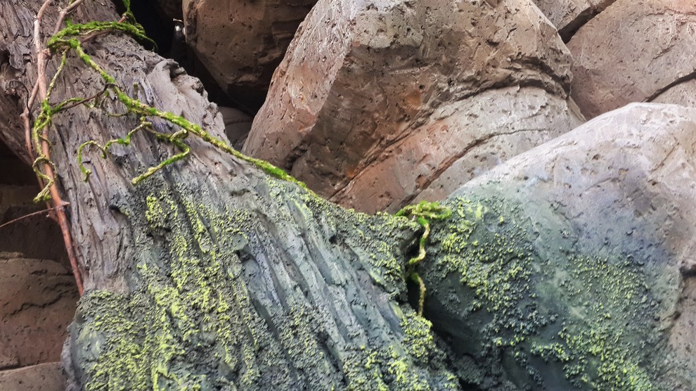 Искусственные скалы.