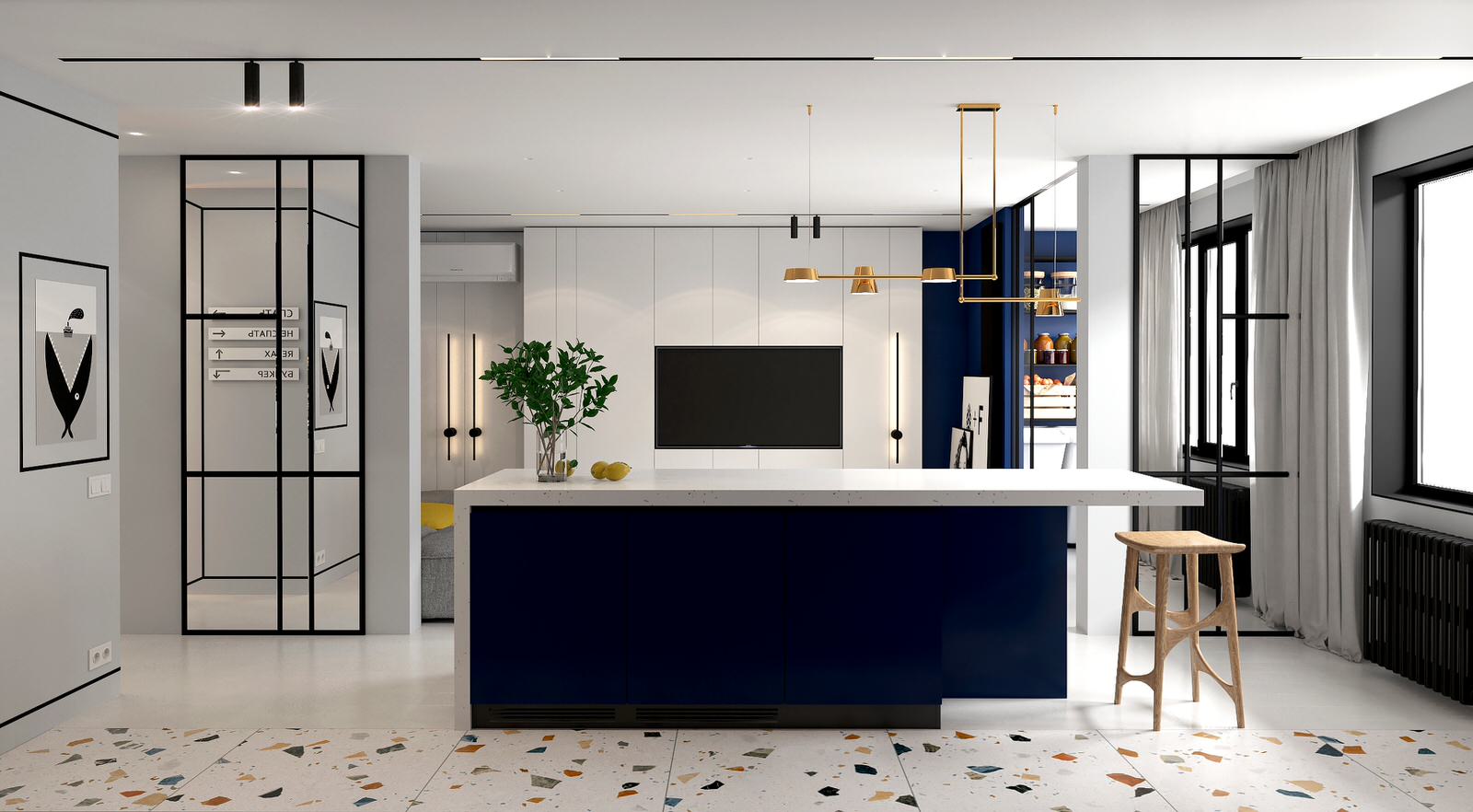 Белый.Синий.