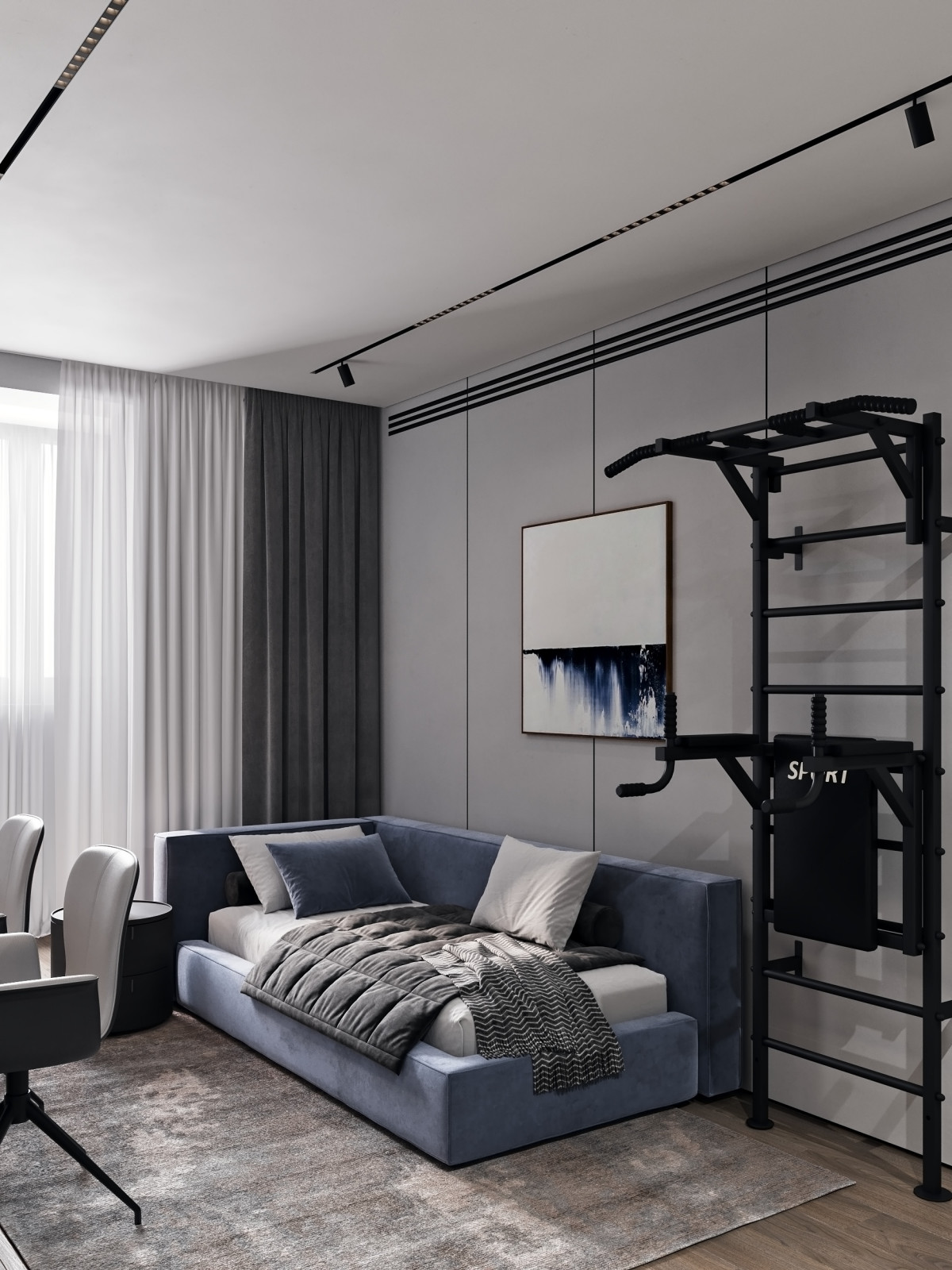 Дизайн интерьера квартиры в современном стиле в ЖК Шмитовский