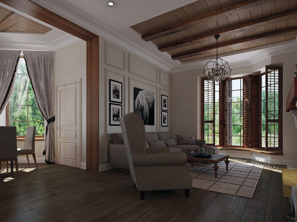 Обложка проекта: Дизайн загородного дома в колониальном стиле