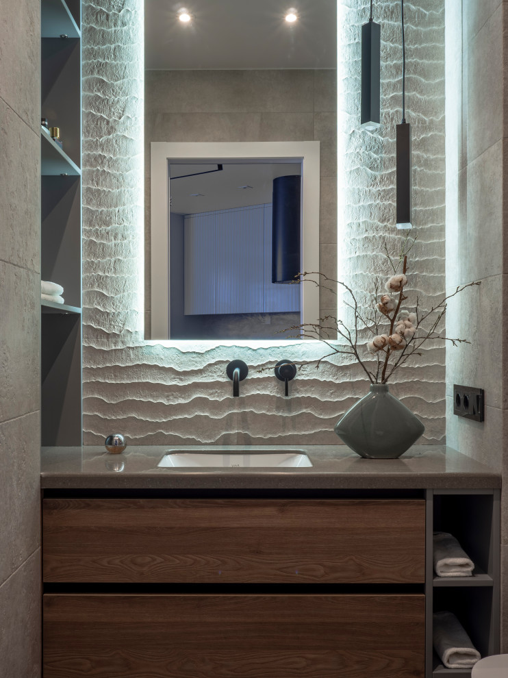 Серо-бежевый минимализм в ЖК Пушкин