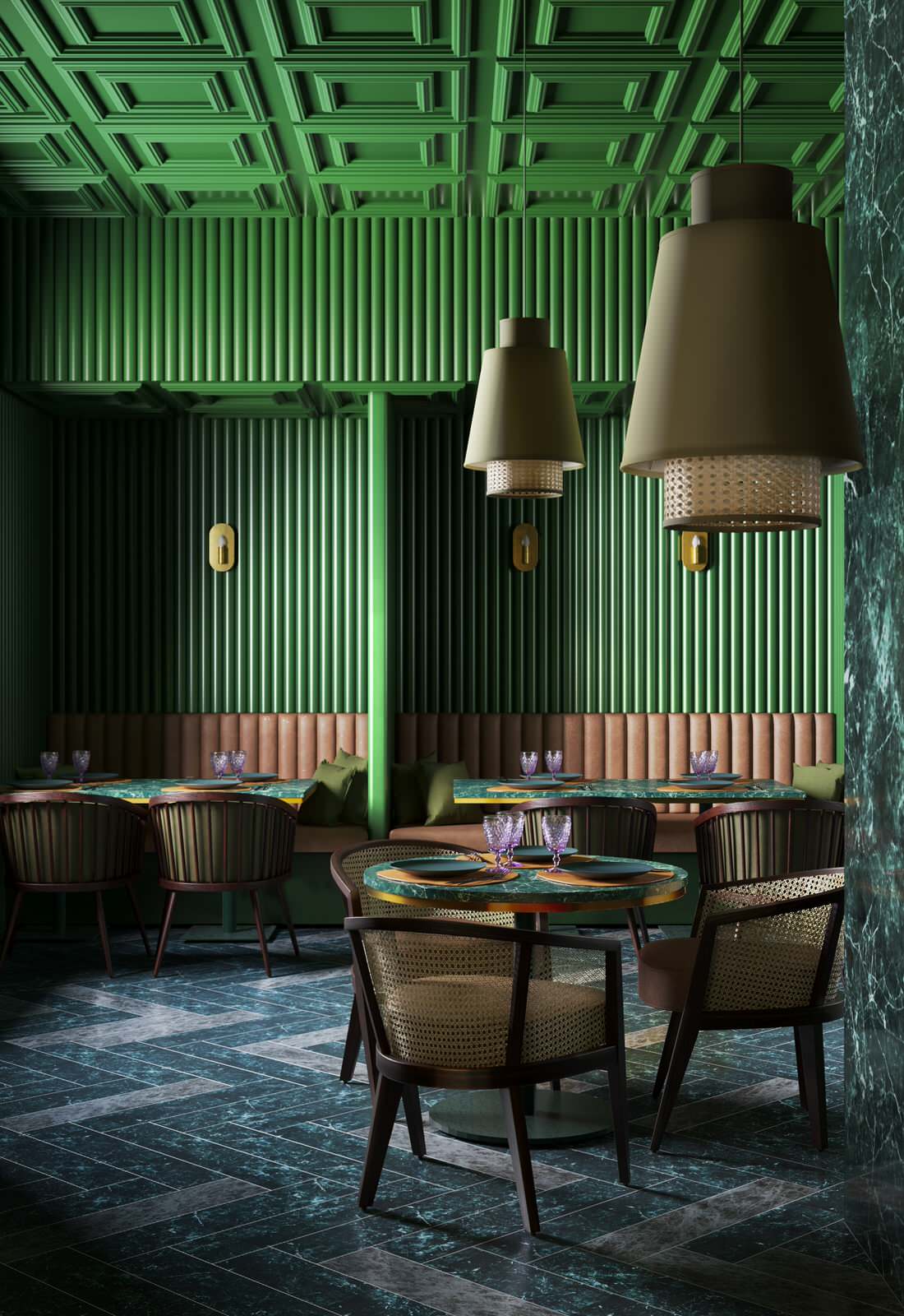 Обложка проекта: Визуализация кафе Elgin Cafe