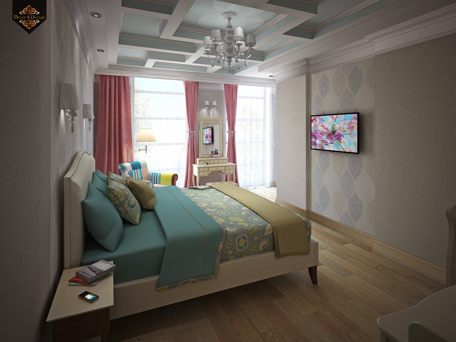 "Фьюжн в интерьере"трехкомнатная квартира в Казани по ул. Муштари