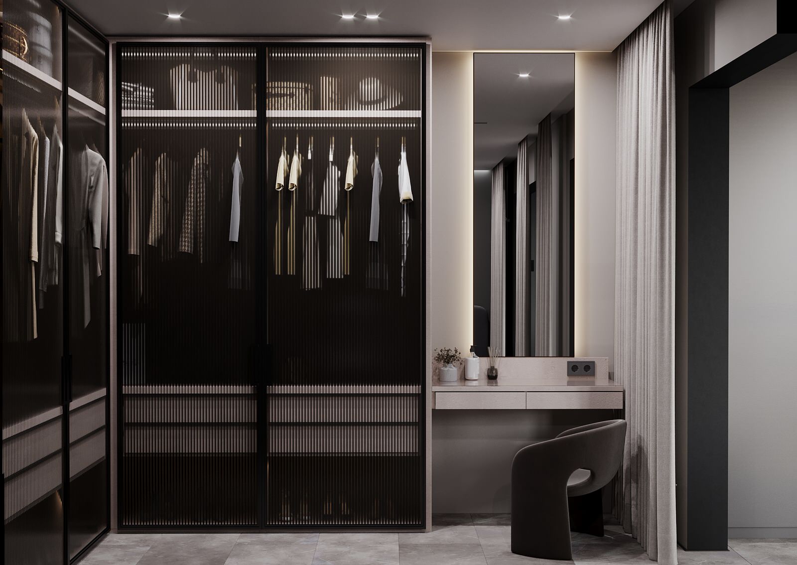 Спальня для молодой девушки ЖК "Лесопарковый", г.Челябинск