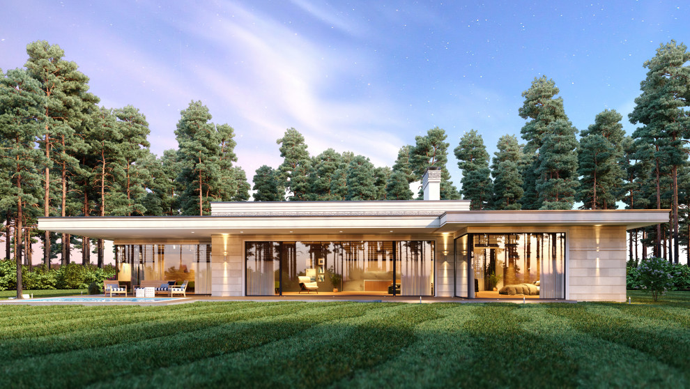 Проект виллы в коттеджном поселке Новая рига