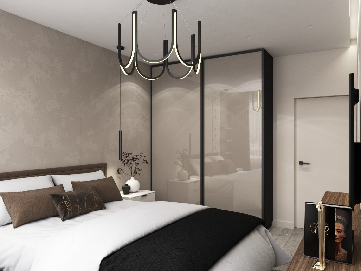 Квартира в Питере с черными акцентами